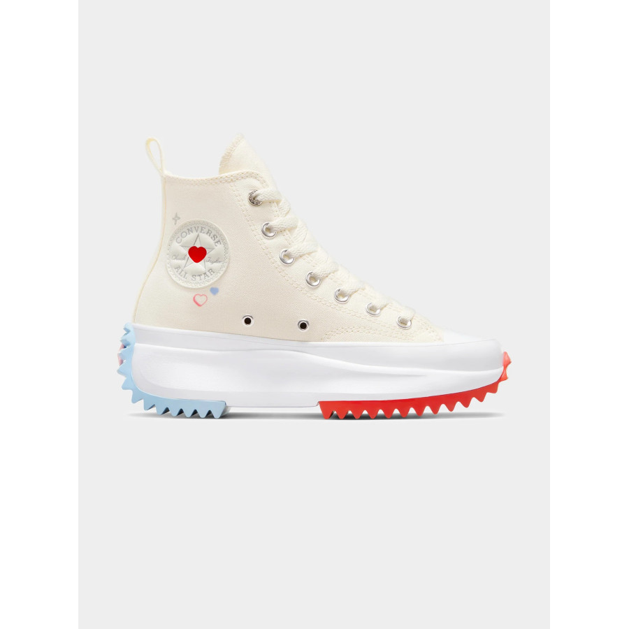 Unisex Converse Run Star Hike Y2K Heart High Top Sneakers in Fever